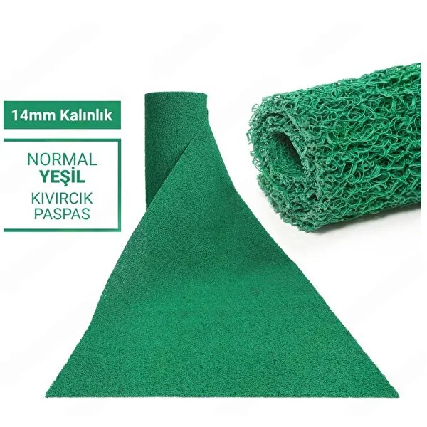 Kıvırcık Paspas Yeşil 1 Metre